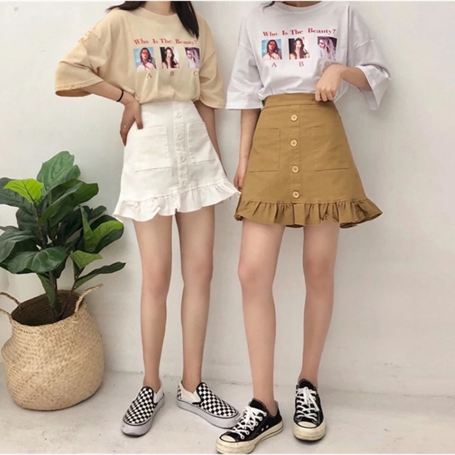CHÂN VÁY ULZZANG XOÈ ĐUÔI CÁ [ có ảnh thật ]