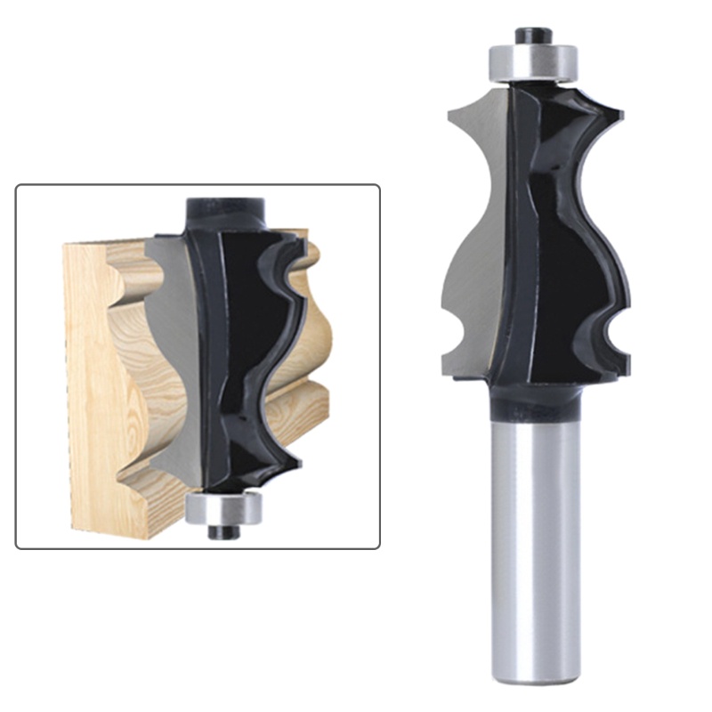 Set 2 Đầu Cắt Định Tuyến Hình Đuôi Cá Dài 92mm # 1 # 2 Shank