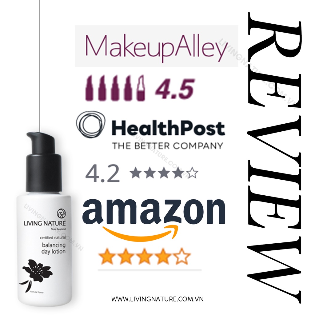 [Official Store] Lotion dưỡng ẩm da dầu mụn Living Nature Balancing Day Lotion 50ml/ 60ml | BigBuy360 - bigbuy360.vn