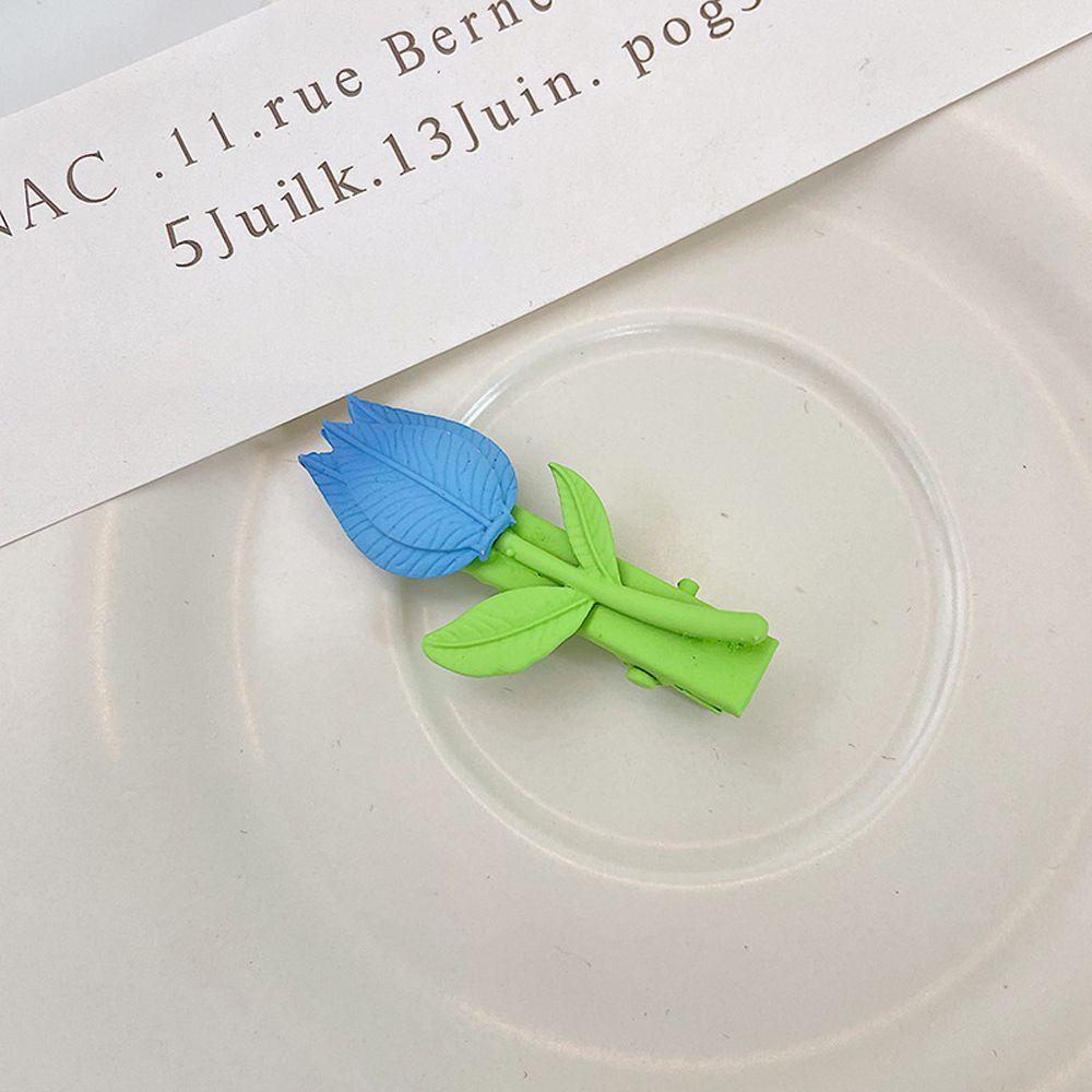 JARRED Kẹp Tóc Hoa Tulip Màu Sắc Ngọt Ngào Dễ Thương Cho Bé Gái