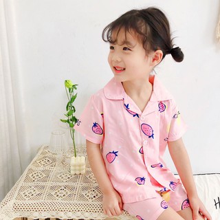 [HOT] - BỘ ĐỒ PIZAMA BÉ GÁI COTTON LỤA MÙA HÈ (HÀNG LOẠI 1)