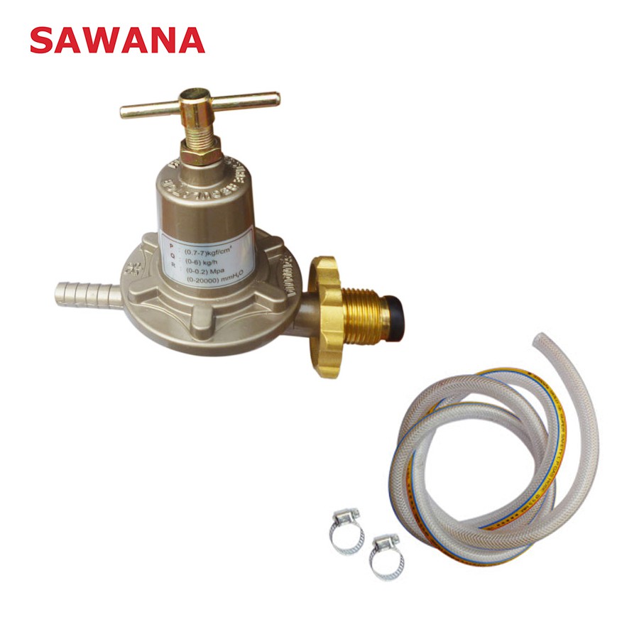 Van gas cao áp công nghiệp SAWANA SW-999 + 1,5m dây dẫn gas cao cấp