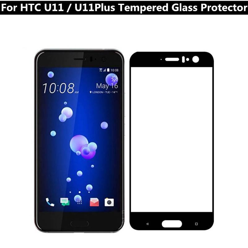 Phim bảo vệ kính cường lực cho HTC U11 / U11 Plus Bảo hiểm toàn màn hình Full Keo