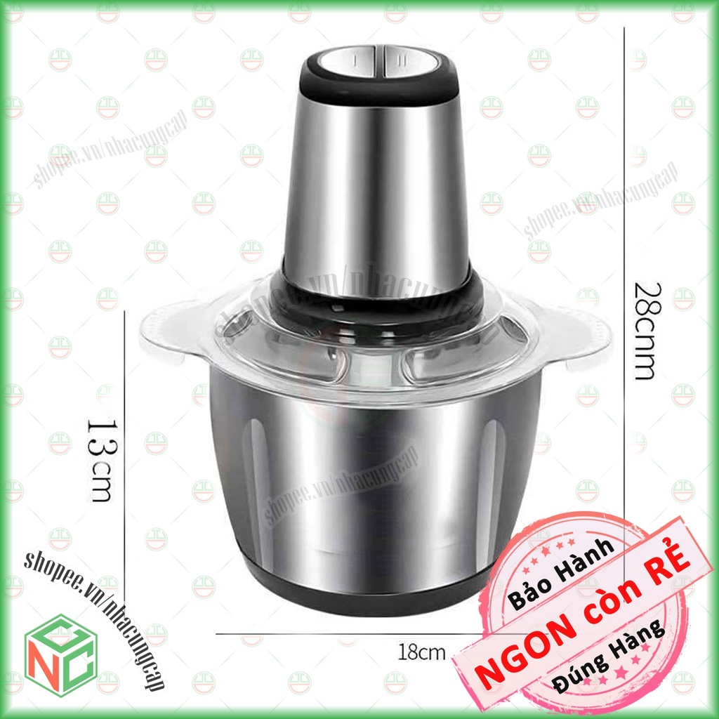 [KhoNCC] Máy Xay Thịt - Rau Củ - Cá Tôm - Chất Liệu Inox - Công Suất 250W - Dung tích 2 Lít - NLM-MXT2L