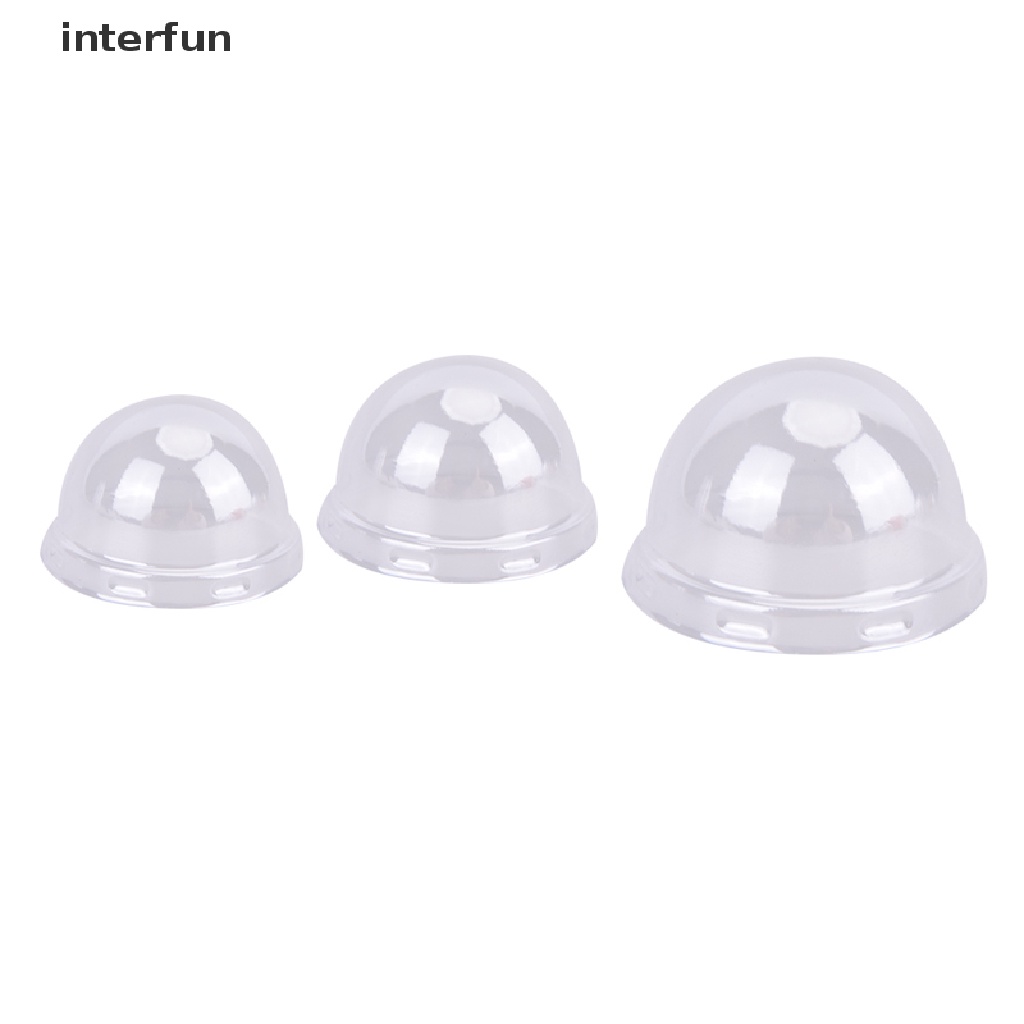 Set 100 Nắp Đậy Bánh Kem Bằng Nhựa Trong Suốt Tiện Lợi