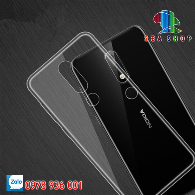 Ốp lưng Nokia X6 - Nokia 6.1 Plus nhựa dẻo - trong suốt