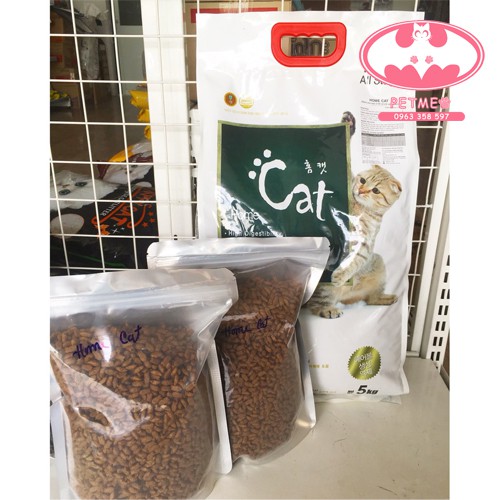 Thức ăn Home Cat Hàn Quốc cho mèo trên 2 tháng 1Kg dạng túi tiết kiệm - PETMEO