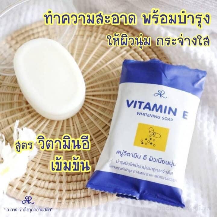 Xà phòng tắm dưỡng da mặt và body AR vıtamın E Whitening Soap Thái Lan