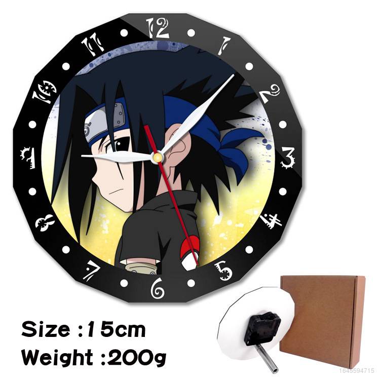 Đồng Hồ Treo Tường Hình Naruto Sáng Tạo Trang Trí Nhà Cửa