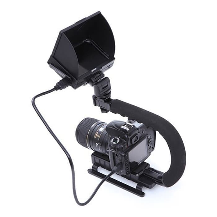 Tay cầm chống rung hình chữ c cho máy ảnh canon /nikon / sony / gopro | BigBuy360 - bigbuy360.vn