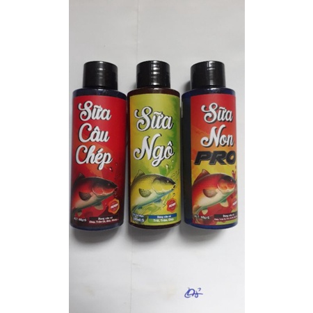 Sữa Câu Chép,Ngô,Non Pro(gồm 3 lọ)_Hãng Mồi Phú Thành