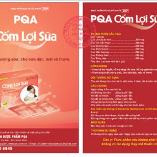 Cốm Lợi Sữa PQA - Hỗ Trợ Khi Ít Sữa, Sữa Loãng, Mất sữa