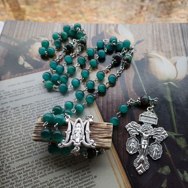 Hạt Xâu Chuỗi Hình Thánh Giá Kèm Vòng cổ Jesus Crucifix