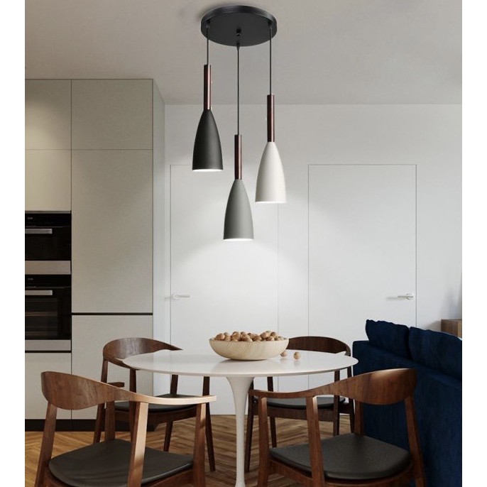 Đèn phale, đèn thả thông tầng, decor quán cafe, shop quần áo TH614