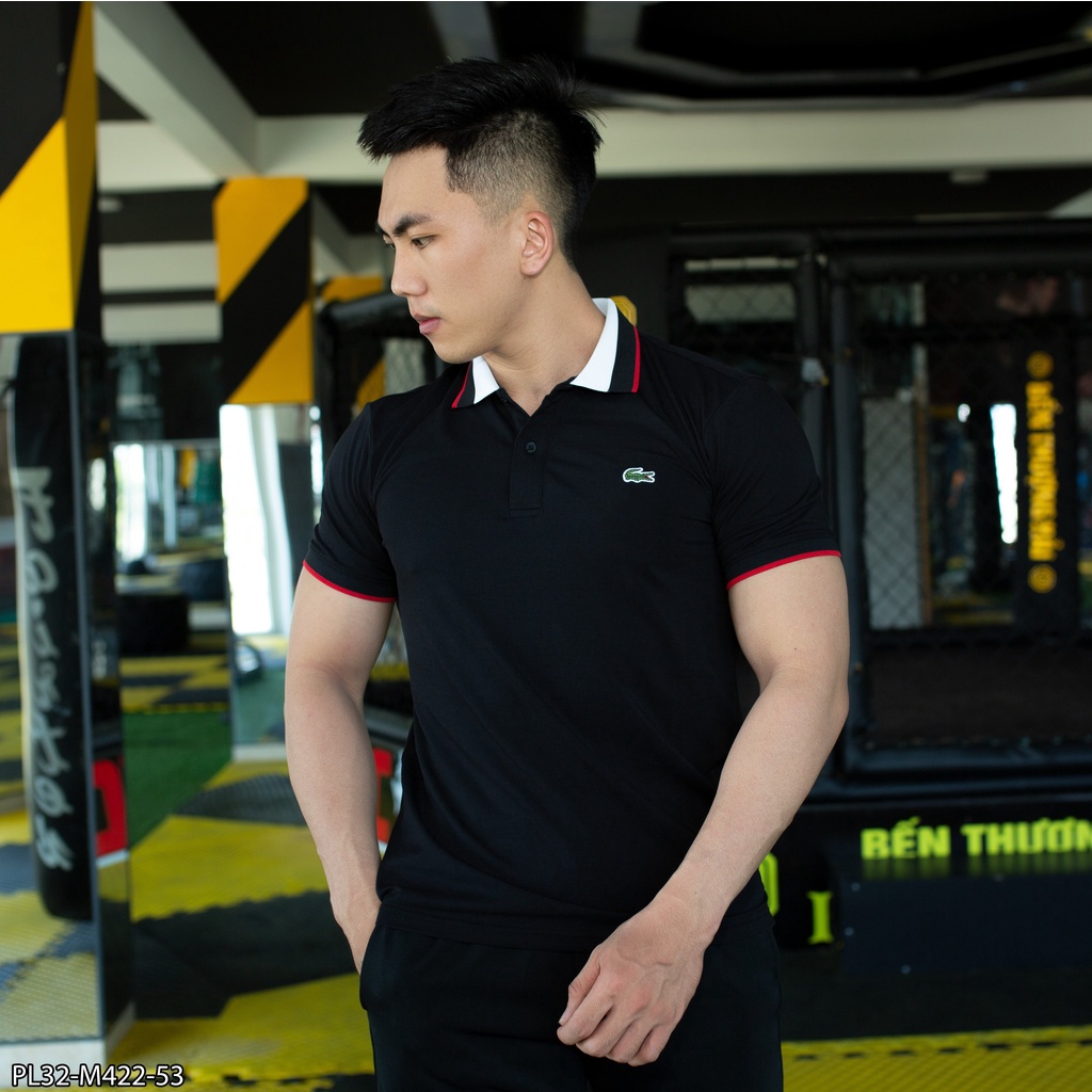 Áo Polo Nam Cá Sấu Cổ Bẻ Chất Đẹp Năm Màu Thấm Hút Mồ Hôi Cổ Và Tay Pha Viền Nổi Bật Đứng Phom Dáng