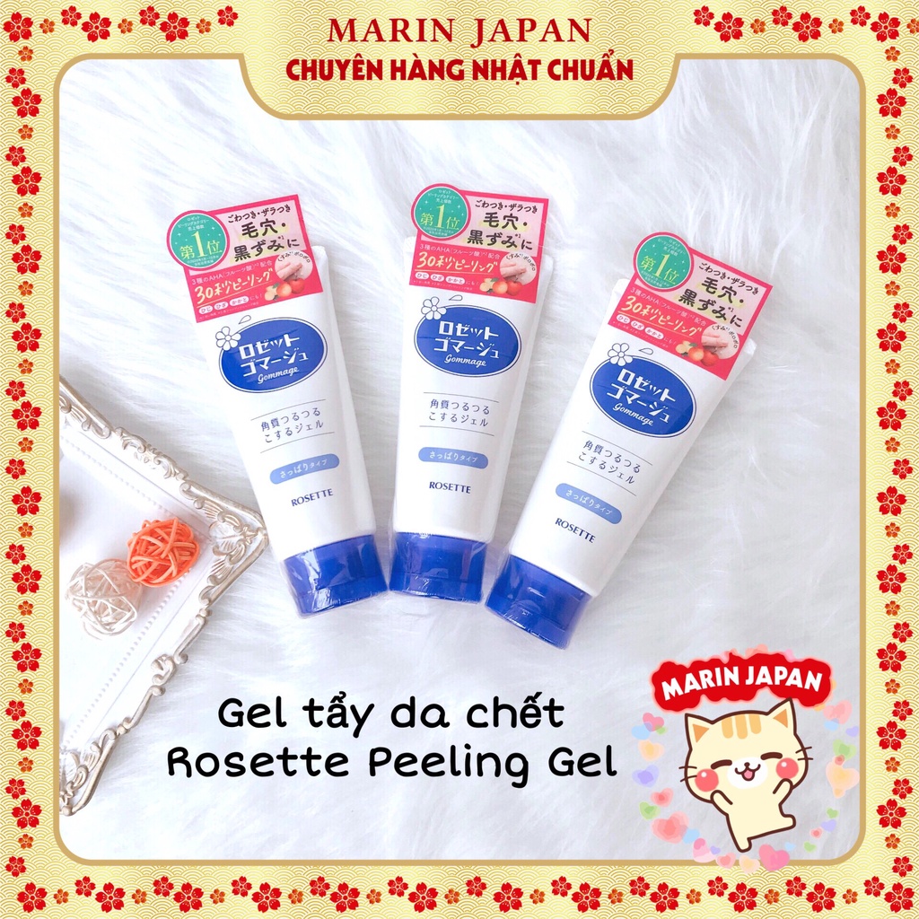 (Chuẩn Nhật) Gel tẩy da chết Rosette,Rosetto Peeling Gel 120gr