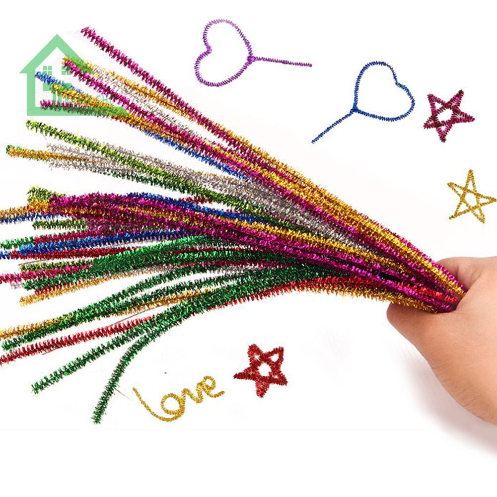 Set 100 Dây Kẽm Nhung Nhiều Màu Sắc Dùng Để Làm Đồ Trang Trí Thủ Công | BigBuy360 - bigbuy360.vn