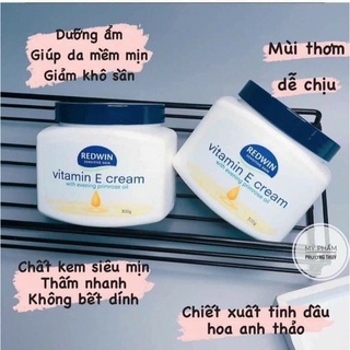 Kem dưỡng da redwin vitamin e úc 300g