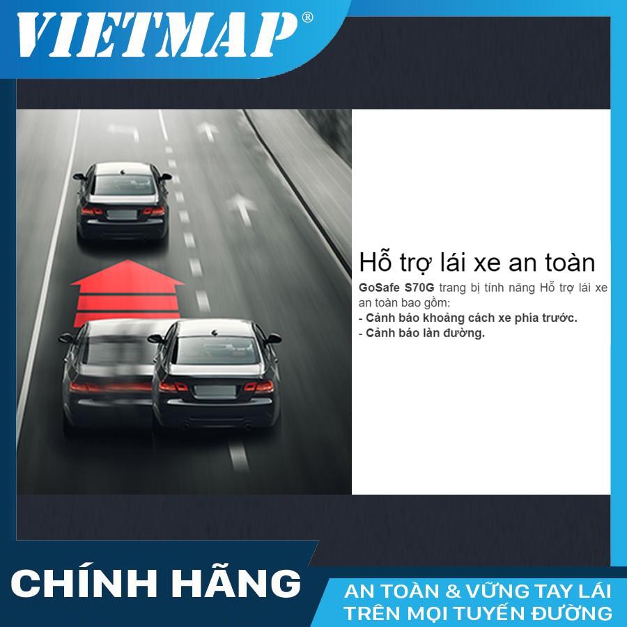 Camera hành trình VIETMAP Papago S70G cho xe ô tô + thẻ nhớ 32/64/128GB Class 10