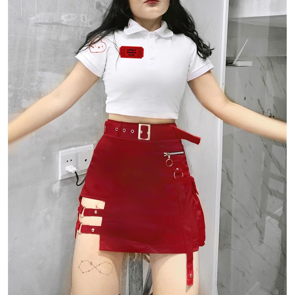 [Mã FAGREAT55 giảm tới 50K đơn 250K] DOUBLE BOX CHOKER SKIRT | BigBuy360 - bigbuy360.vn