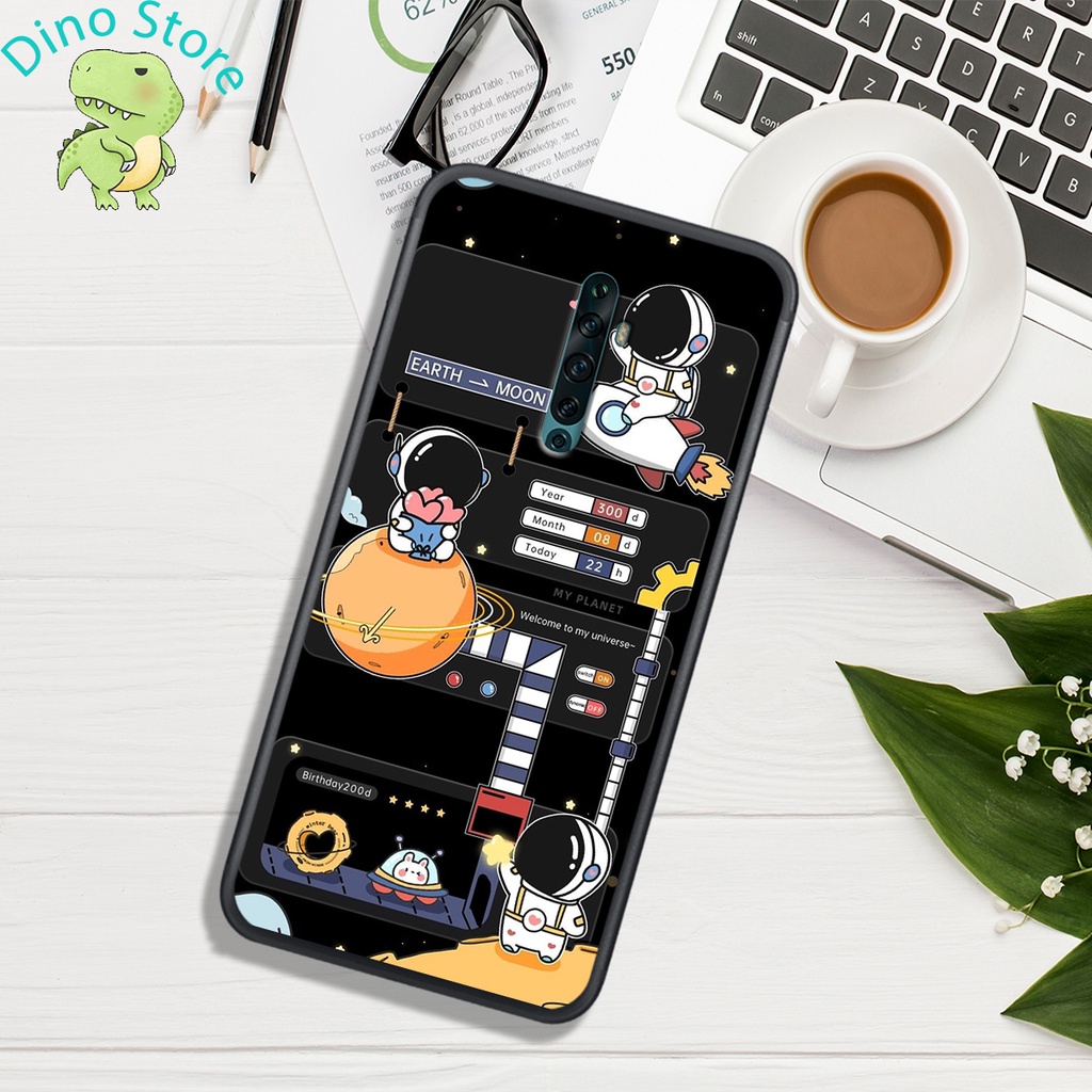 Ốp Lưng OPPO REALME X - OPPO K3 - RENO - RENO 2 - RENO 2F , In hình Astronuats Chibi cực đẹp.