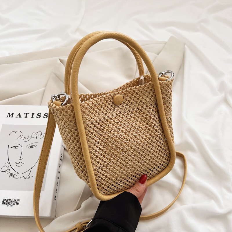 Túi cói Vai Bằng Rơm Đan Thời Trang Đi Biển Mới Dành Cho Mẹ Và Bé 2022