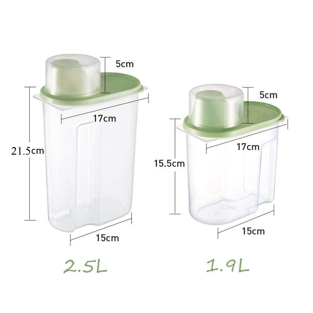 KUNHEV Hộp Nhựa Đựng Thực Phẩm Khô Kín Khí Dung Tích 1.9L / 2.5L