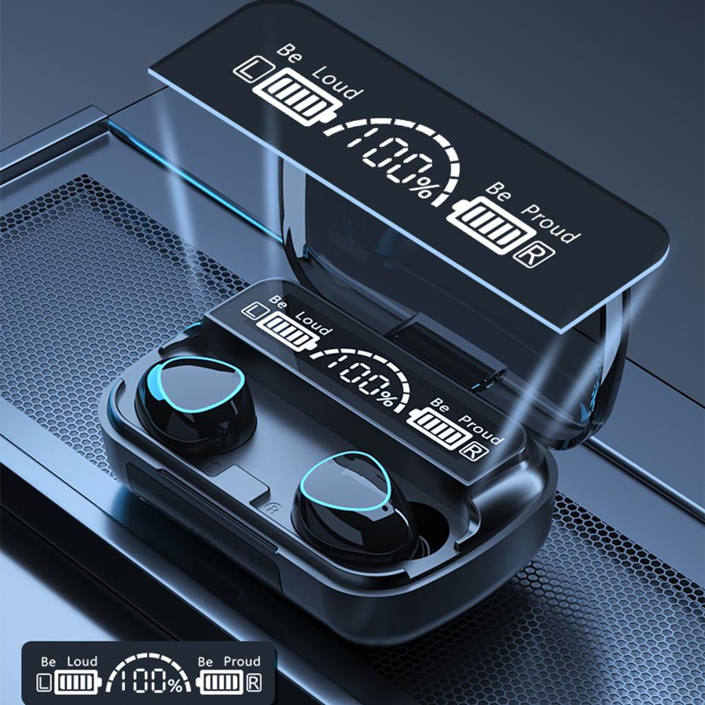 Tai Nghe Nhét Tai Bluetooth 5 Trong 1 Âm Thanh Nổi Di Động Có Micro