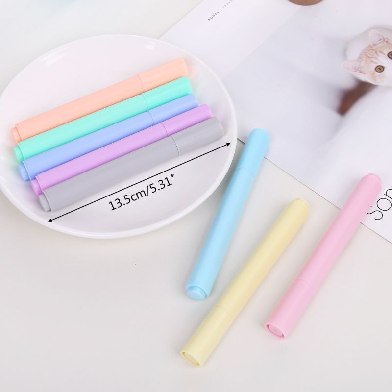 Bộ 8 bút dạ quang vỏ màu kẹo sáng tạo chuyên dụng cho tô màu