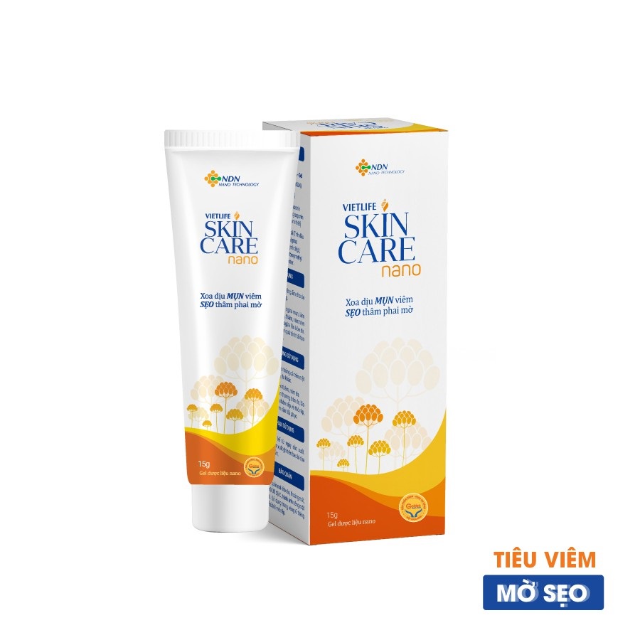 Vietlife Skincare Nano 15gr ,GEL Nano kháng khuẩn, mụn, mờ thâm hiệu quả