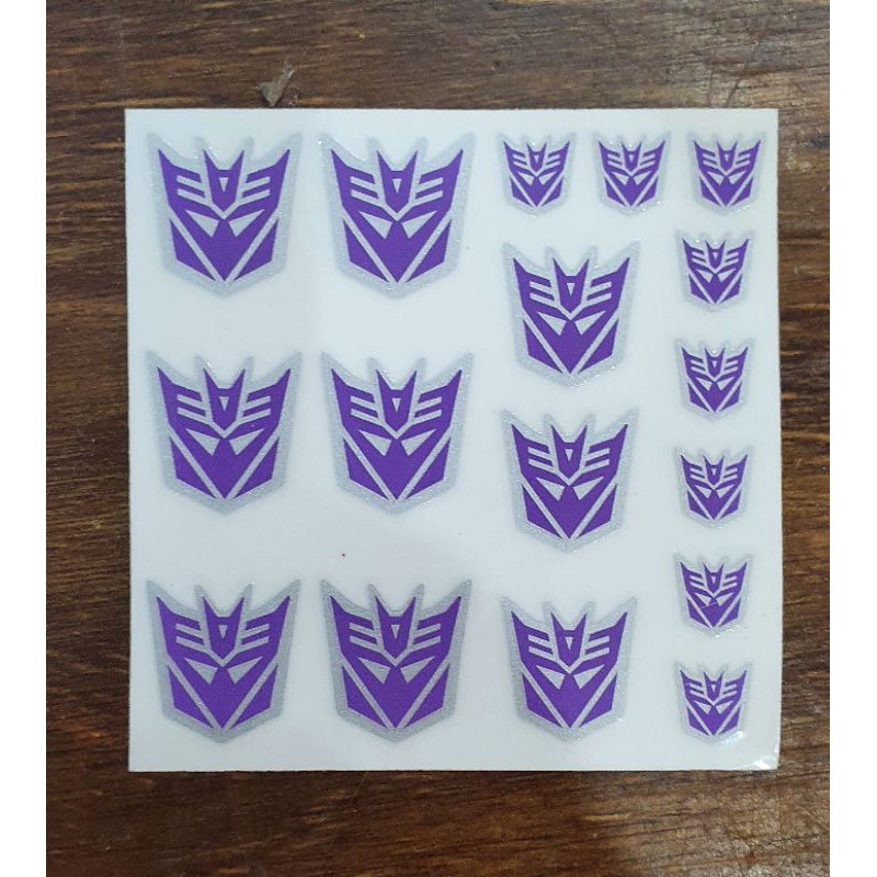 Decal dán mô hình transformer Autobot - Decepticon