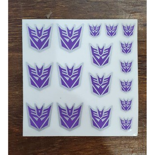 Decal dán mô hình transformer Autobot - Decepticon