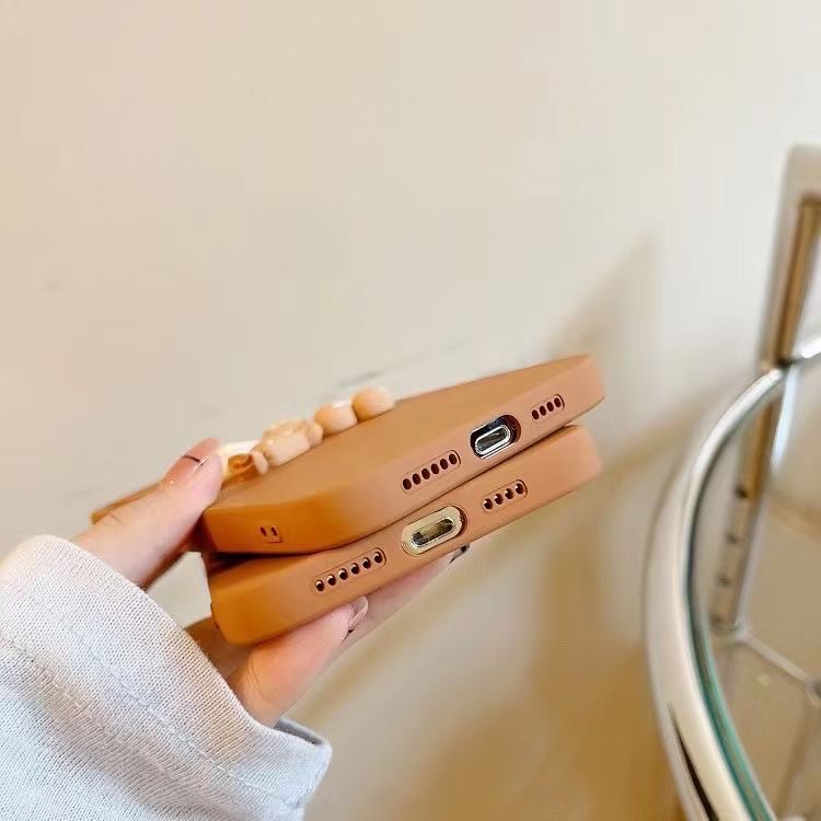Ốp Điện Thoại Mềm Họa Tiết Gấu Cho Iphone 12 Pro Max 11 Pro Max Xs Max Xr X 7plus 13 pro max FOR IPHONE CASE