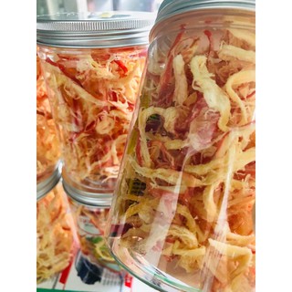 [BÁN SỈ] Khô Mực Xé Hấp Nước Dừa 220gr+ tặng kèm bịch tương ớt
