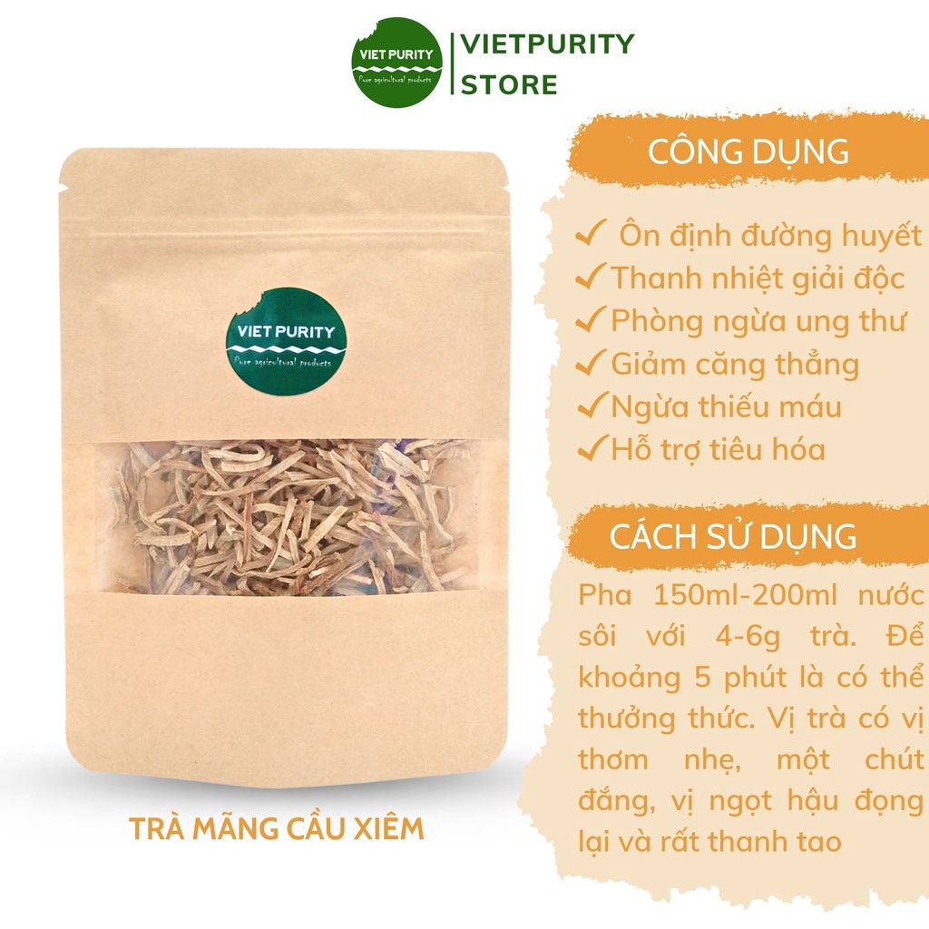 Trà thảo mộc Vietpurity detox giảm cân đẹp da mát gan giải độc thanh nhiệt an thần dễ ngủ