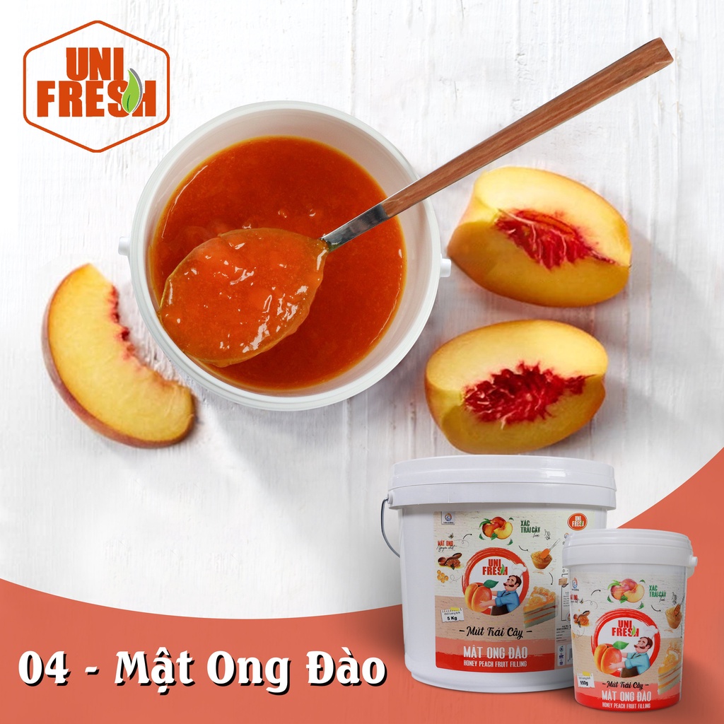 Mứt Trái Cây Vị Mật Ong Đào 950gr - Honey Peach Fruit Filling