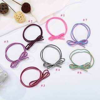 Combo 5 dây cột tóc, buộc tóc trơn nhiều màu (BT 66)