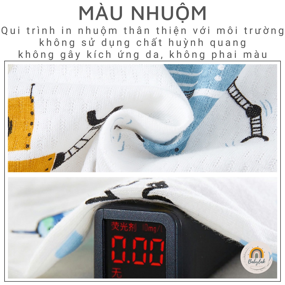 Bộ bodysuit cotton không tay mặc nhà cao cấp cho bé  - Size từ 4 đến 15kg