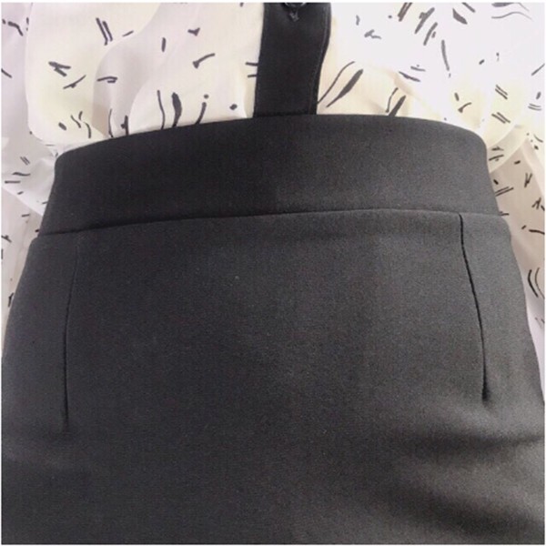 Chân váy bút chì công sở lưng thun xẻ tà sau chất Umi co dãn XẺ TÀ SAU -Hàng nhập khẩu | BigBuy360 - bigbuy360.vn