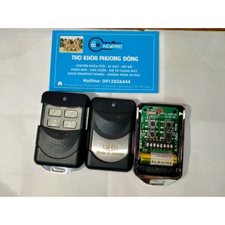 Điều khiển cửa cuốn cao cấp inox mã gạt tần sóng 433mhz chính hãng ( CÓ HƯỚNG DẪN LÀM )
