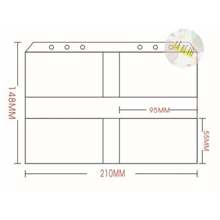 Túi sổ còng zip A5, A6 Tả Bí Lù Store