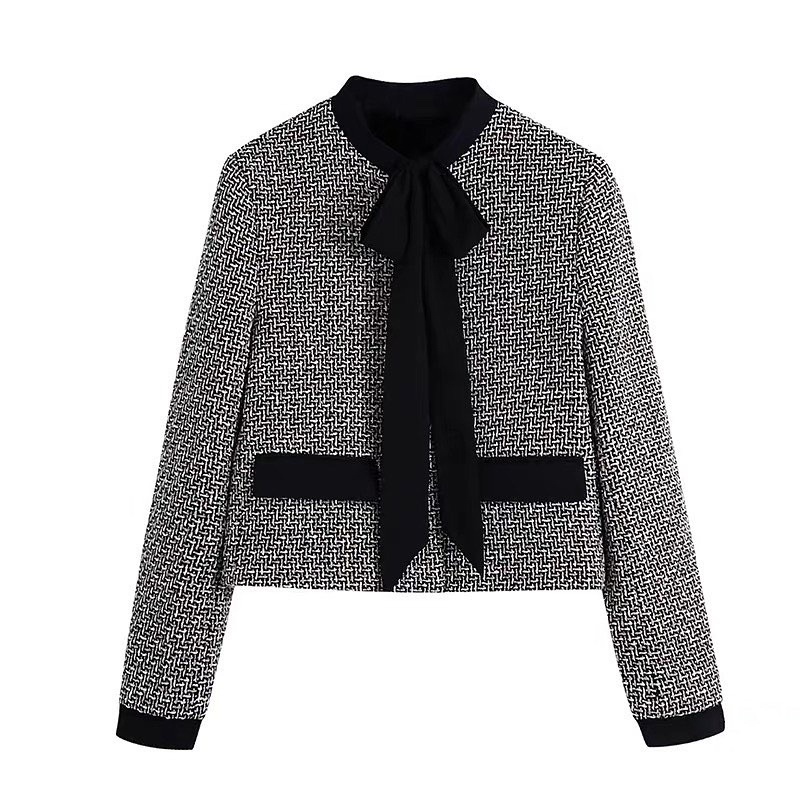Áo khoác chất liệu tweed Zara xuất dư xịn like aut 99% mẫu mới 2022