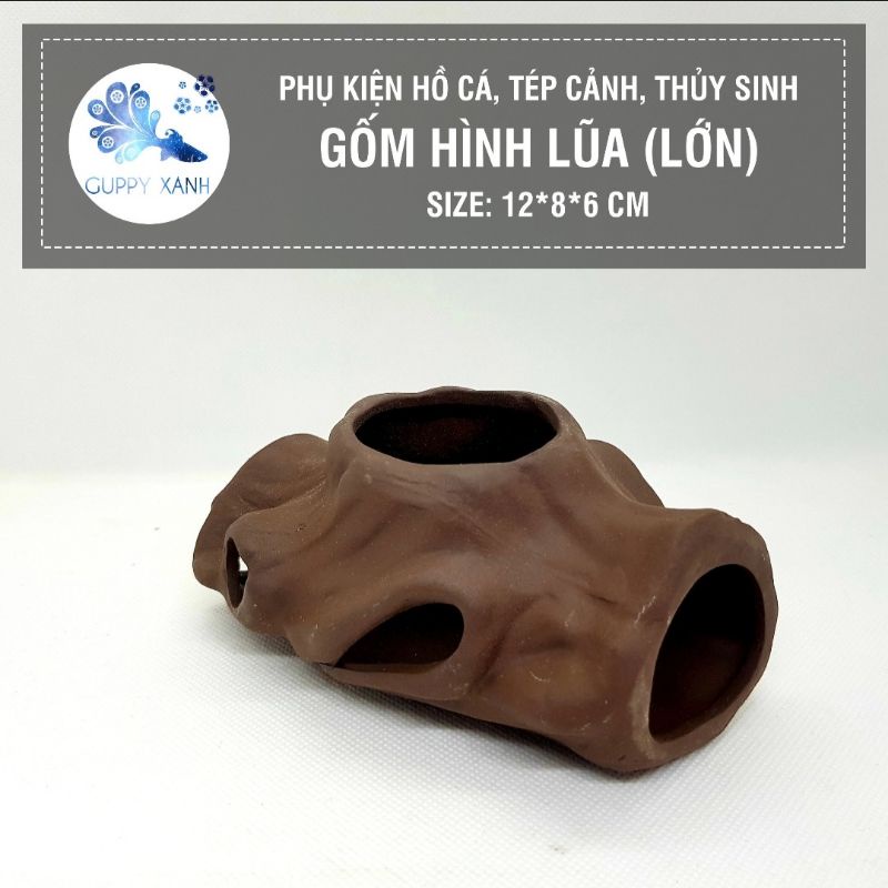 Khúc lũa trang trí cho hồ cá, bể tép, bể thủy sinh chất liệu gốm sứ