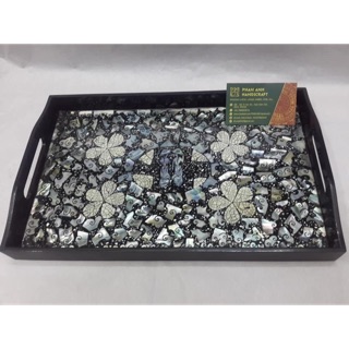 Khay gỗ khảm trai, khảm trứng ( hình 2 cô gái áo dài ở giữa) 19x 32, 22 x 34, 24 x 37cm