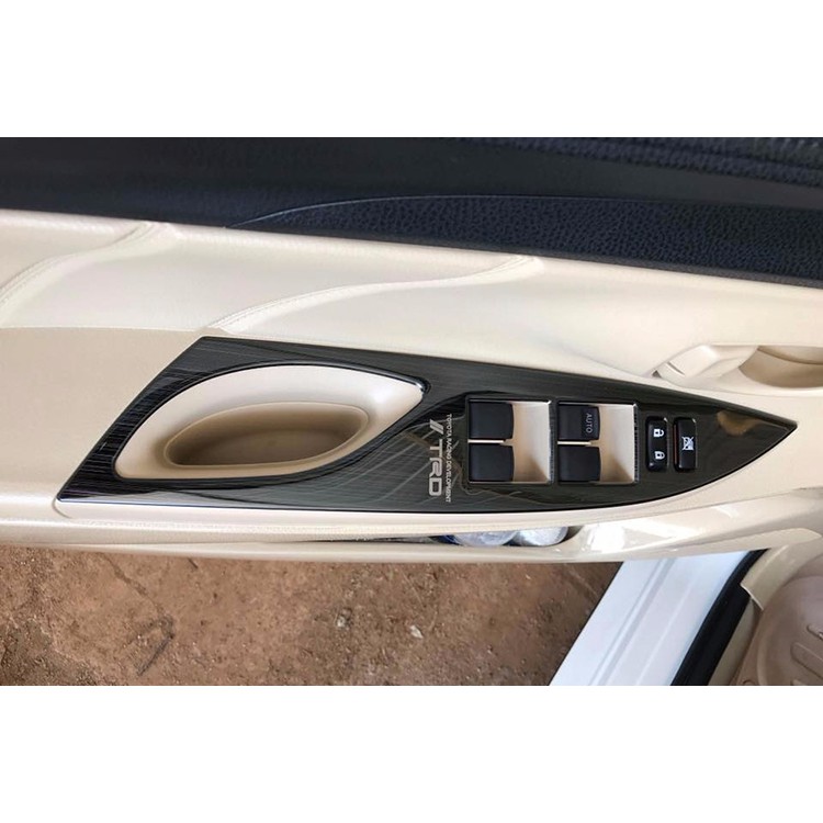 Ốp nội thất titan xe Vios 2014-2018 4 chi tiết