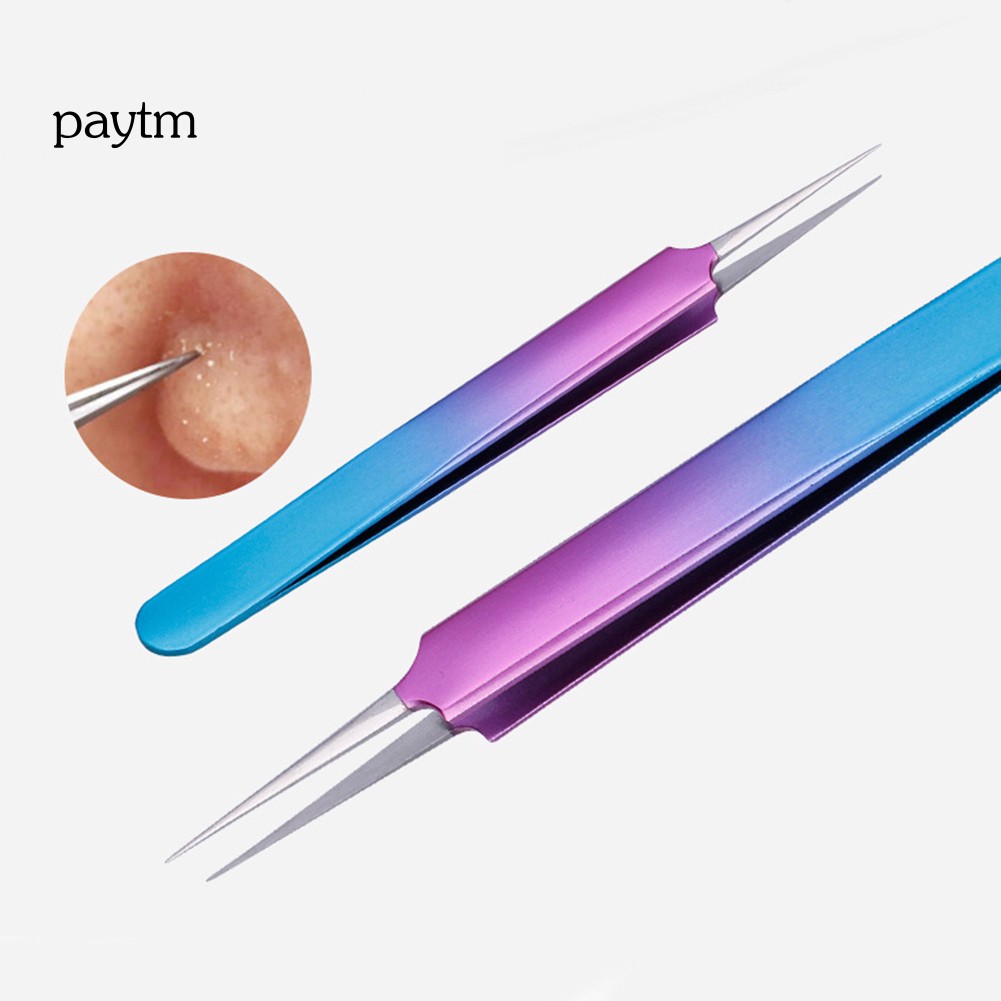 PM Blackhead Pimple Remover Tweezers Comedone Acne Extractor Pore Cleanser Needle