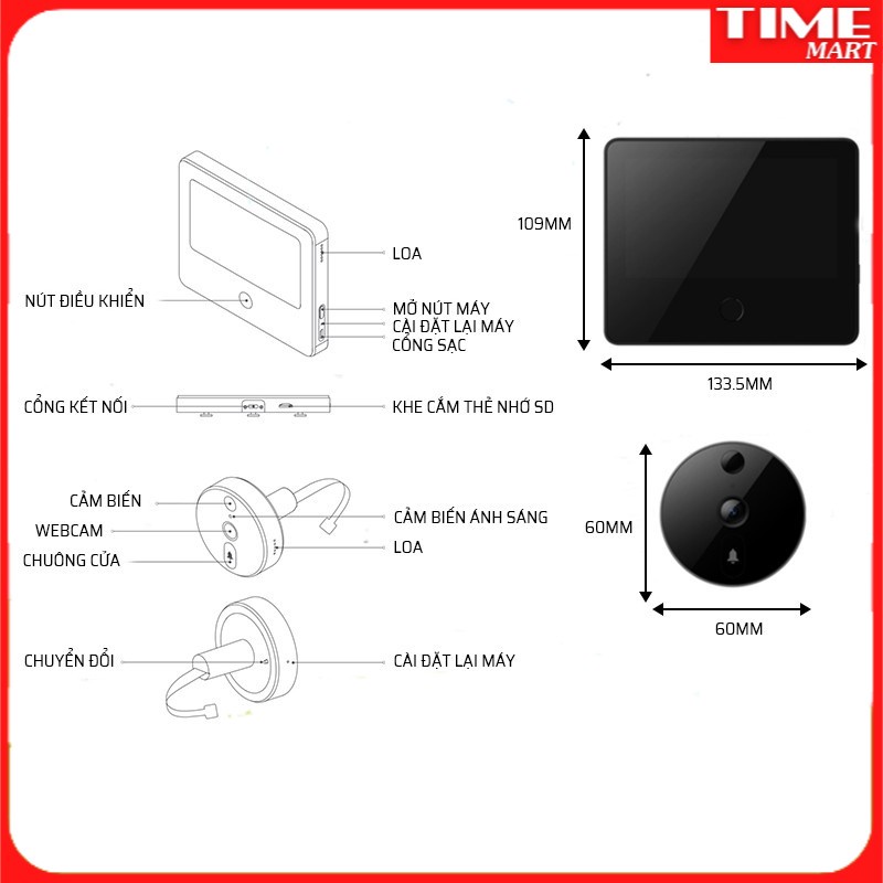 Chuông Cửa Thông Minh XIAOMI CAT EYE LSC M01 - Công Nghệ AI Thông Minh, Theo Dõi 24/24 Qua App, Bảo Vệ Nhà Cửa An Toàn