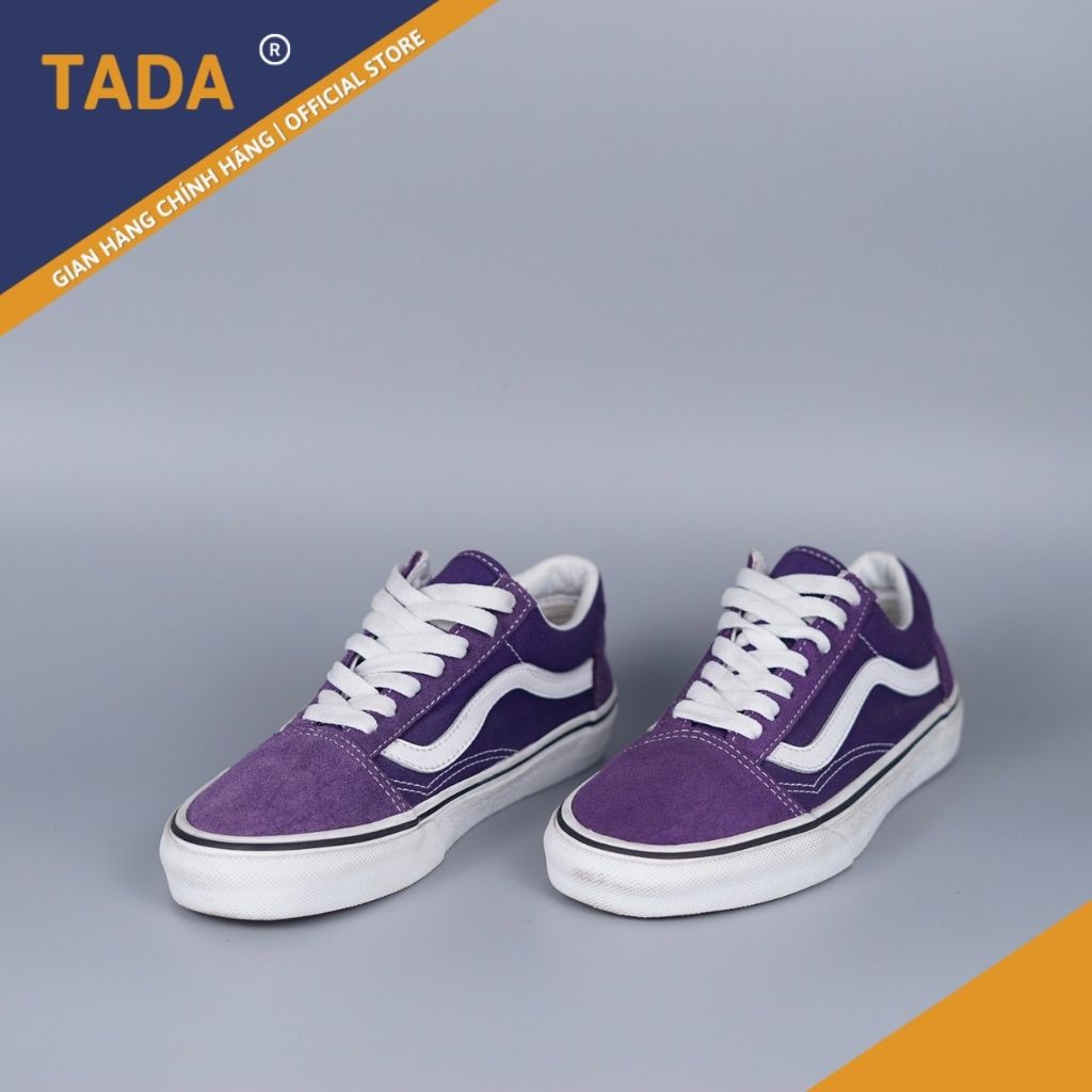 [Giày 2hand real] Giày Vans Old Skool Purple Real 2hand Cond 9+