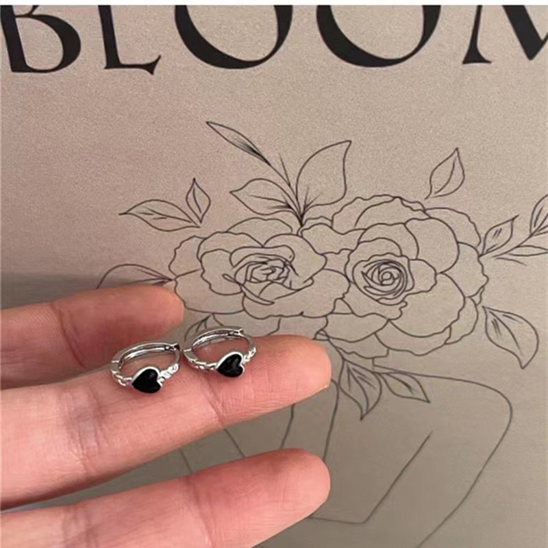 Khuyên Tai Hình Trái Tim Phong Cách retro Thời Trang Hàn Quốc Mới