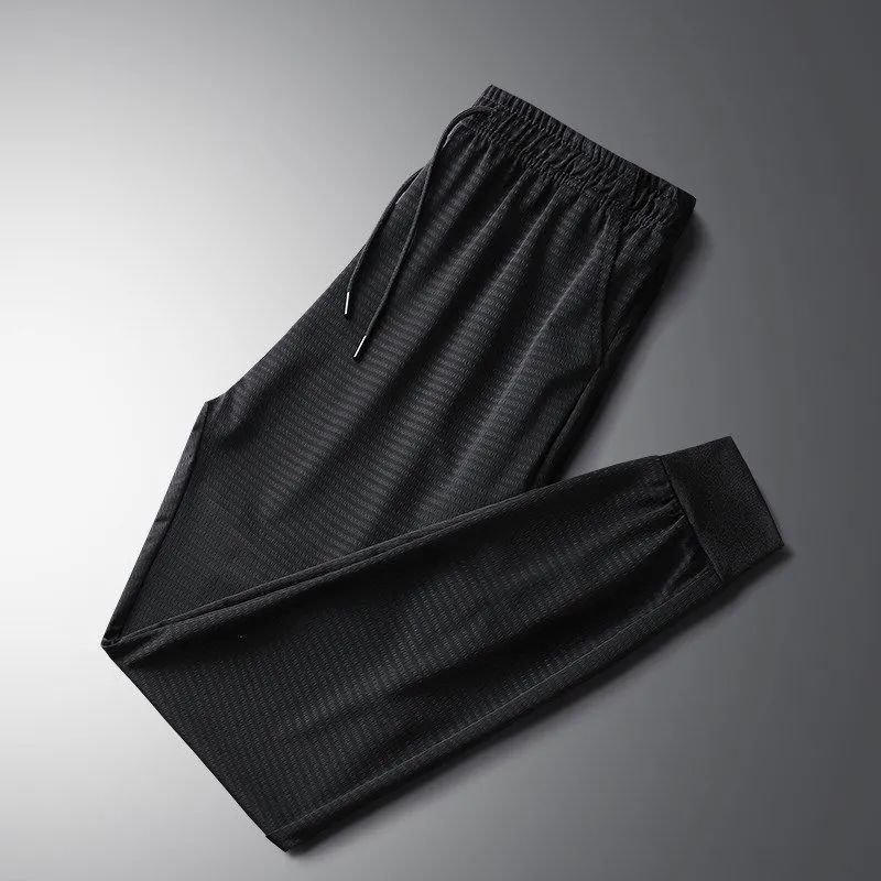 Quần Dài Vải Lụa Mát Mỏng Phối Lưới Nhanh Khô Cỡ Lớn Thời Trang Cho Nam | BigBuy360 - bigbuy360.vn